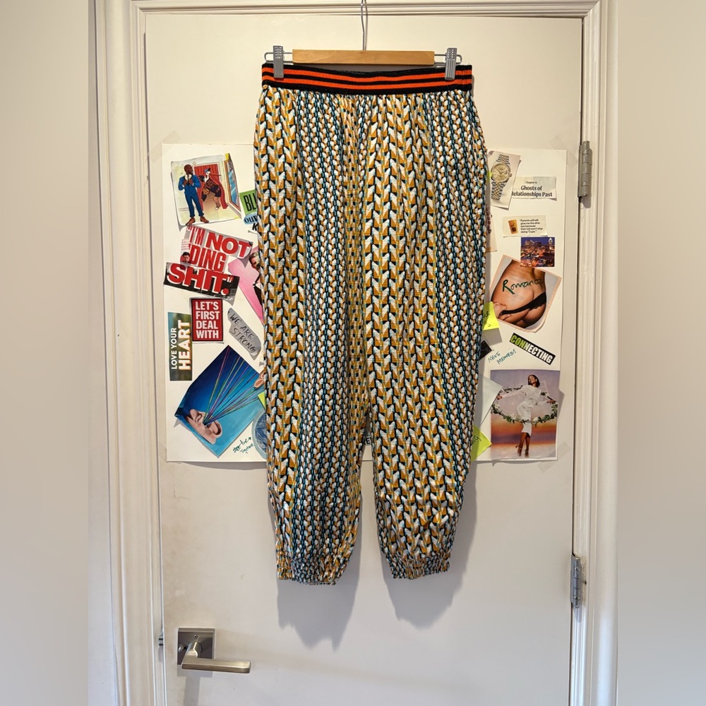 United Colors Of Benetton Patterned Joggers - Blue, Yellow, Black